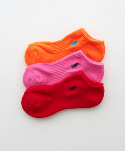 POLO RALPH LAUREN（ポロ ラルフ ローレン）の「【3足セット】POLO RALPH LAUREN メンズ レディース 足底パイル アーチサポート ワンポイント カラー スニーカーソックス 93246602/92009602（ソックス/靴下・メンズ・グリーン系/レッド系/その他1/その他2/ブルー系/ホワイト/ブラック/グレー系/ブルー系2/パープル系/ピンク系/イエロー系・25～27cm/23～25cm/27~29cm）」の10枚目の写真