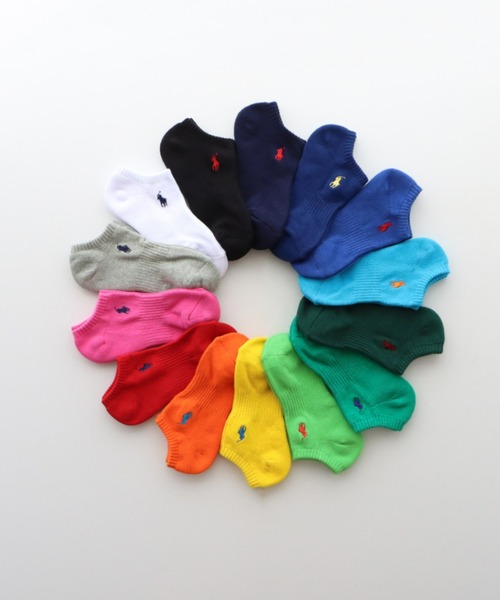 POLO RALPH LAUREN（ポロ ラルフ ローレン）の「【3足セット】POLO RALPH LAUREN メンズ レディース 足底パイル アーチサポート ワンポイント カラー スニーカーソックス 93246602/92009602（ソックス/靴下・メンズ・グリーン系/レッド系/その他1/その他2/ブルー系/ホワイト/ブラック/グレー系/ブルー系2/パープル系/ピンク系/イエロー系・25～27cm/23～25cm/27~29cm）」の17枚目の写真