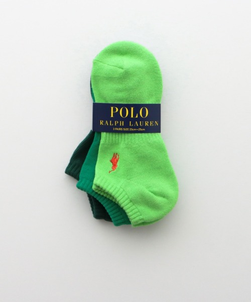 POLO RALPH LAUREN（ポロ ラルフ ローレン）の「【3足セット】POLO RALPH LAUREN メンズ レディース 足底パイル アーチサポート ワンポイント カラー スニーカーソックス 93246602/92009602（ソックス/靴下・メンズ・グリーン系/レッド系/その他1/その他2/ブルー系/ホワイト/ブラック/グレー系/ブルー系2/パープル系/ピンク系/イエロー系・25～27cm/23～25cm/27~29cm）」の20枚目の写真