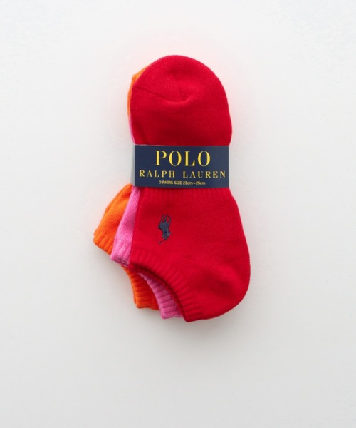 POLO RALPH LAUREN（ポロ ラルフ ローレン）の「【3足セット】POLO RALPH LAUREN メンズ レディース 足底パイル アーチサポート ワンポイント カラー スニーカーソックス 93246602/92009602（ソックス/靴下・メンズ・グリーン系/レッド系/その他1/その他2/ブルー系/ホワイト/ブラック/グレー系/ブルー系2/パープル系/ピンク系/イエロー系・25～27cm/23～25cm/27~29cm）」の21枚目の写真