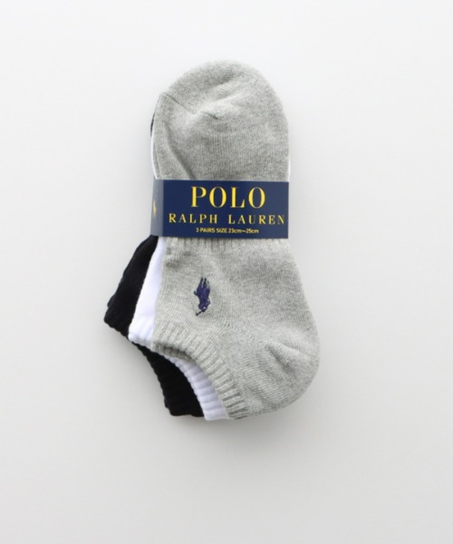 POLO RALPH LAUREN（ポロ ラルフ ローレン）の「【3足セット】POLO RALPH LAUREN メンズ レディース 足底パイル アーチサポート ワンポイント カラー スニーカーソックス 93246602/92009602（ソックス/靴下・メンズ・グリーン系/レッド系/その他1/その他2/ブルー系/ホワイト/ブラック/グレー系/ブルー系2/パープル系/ピンク系/イエロー系・25～27cm/23～25cm/27~29cm）」の22枚目の写真