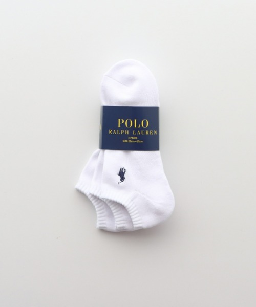POLO RALPH LAUREN（ポロ ラルフ ローレン）の「【3足セット】POLO RALPH LAUREN メンズ レディース 足底パイル アーチサポート ワンポイント カラー スニーカーソックス 93246602/92009602（ソックス/靴下・メンズ・グリーン系/レッド系/その他1/その他2/ブルー系/ホワイト/ブラック/グレー系/ブルー系2/パープル系/ピンク系/イエロー系・25～27cm/23～25cm/27~29cm）」の18枚目の写真
