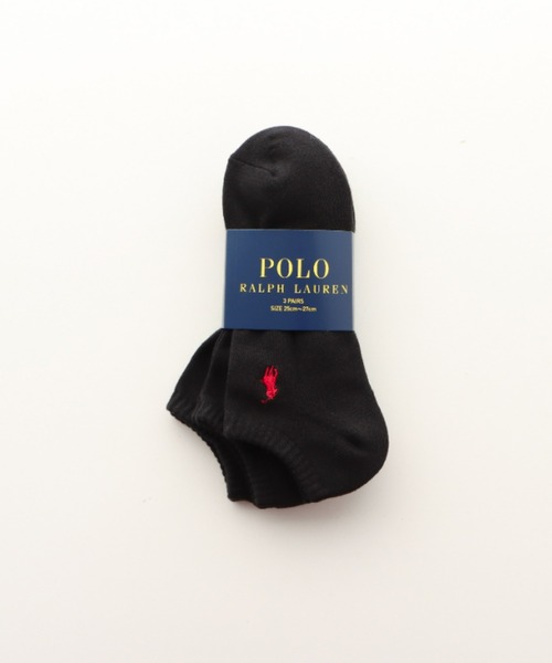 POLO RALPH LAUREN（ポロ ラルフ ローレン）の「【3足セット】POLO RALPH LAUREN メンズ レディース 足底パイル アーチサポート ワンポイント カラー スニーカーソックス 93246602/92009602（ソックス/靴下・メンズ・グリーン系/レッド系/その他1/その他2/ブルー系/ホワイト/ブラック/グレー系/ブルー系2/パープル系/ピンク系/イエロー系・25～27cm/23～25cm/27~29cm）」の19枚目の写真