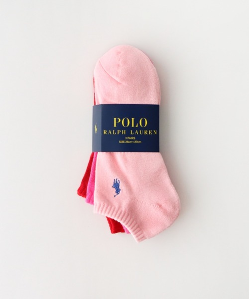 POLO RALPH LAUREN（ポロ ラルフ ローレン）の「【3足セット】POLO RALPH LAUREN メンズ レディース 足底パイル アーチサポート ワンポイント カラー スニーカーソックス 93246602/92009602（ソックス/靴下・メンズ・グリーン系/レッド系/その他1/その他2/ブルー系/ホワイト/ブラック/グレー系/ブルー系2/パープル系/ピンク系/イエロー系・25～27cm/23～25cm/27~29cm）」の13枚目の写真