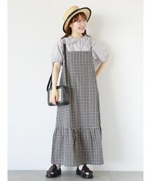 ehka sopo | チェックキャミワンピース(ワンピース)