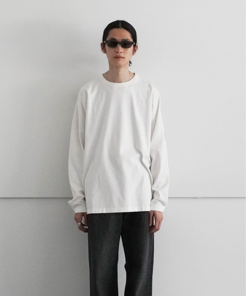 O(オー)の「O- FLAT L/S(Tシャツ/カットソー・メンズ・ブラック/ホワイト・L/M)」の1枚目の写真