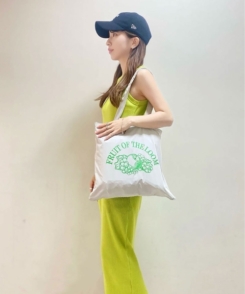Ober Tashe(オーバータッシェ)の「【FRUIT OF THE LOOM(フルーツオブザルーム)】ロゴトート(トートバッグ・レディース・ピンク系/グリーン/イエロー/ブルー・FREE)」の17枚目の写真