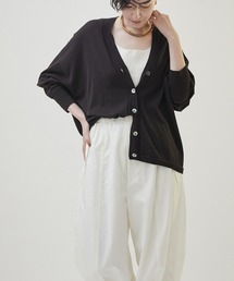 SALON adam et rope' | 【NIPPON CULTURE】ボタニカルダイVネックカーディガン【サステナブル】(カーディガン/ボレロ)