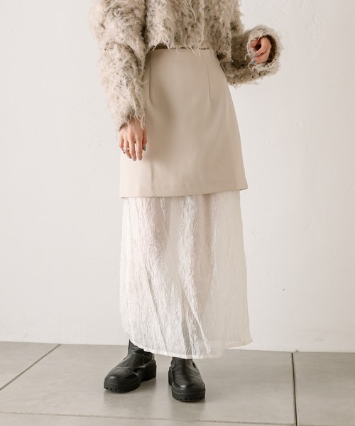 新品EMODAシアーレイヤードスカート 新品EMODAシアーレイヤードスカート
