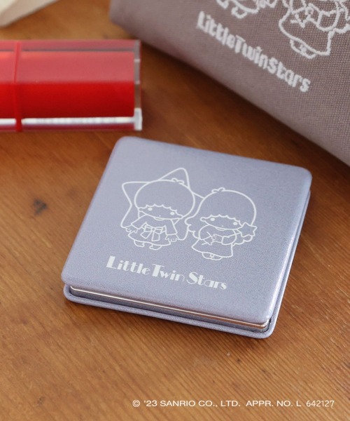 LEPSIM（レプシィム）の「【サンリオキャラクターズ】スクエアミラー　907722（手鏡/メイクミラー・レディース・グレー/グリーン/オレンジ/アイボリー/ライトパープル/ブルー・ONE SIZE）」の5枚目の写真