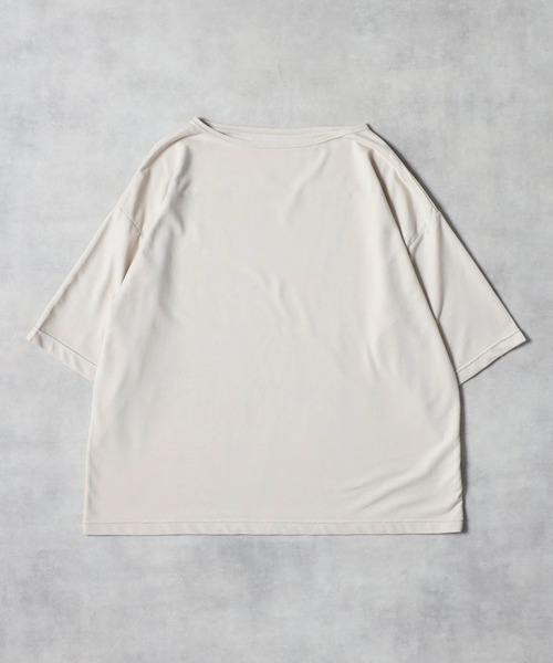 Bonjour Sagan（ボンジュールサガン）の「ボートネックオーバーT（Tシャツ/カットソー・レディース・ブラック/キナリ・FREE）」の15枚目の写真