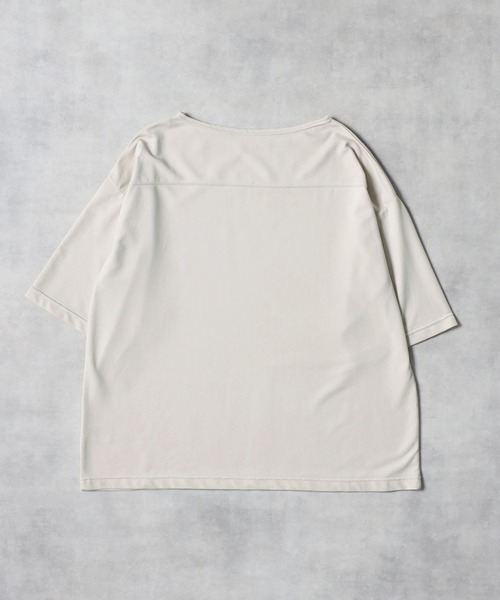 Bonjour Sagan（ボンジュールサガン）の「ボートネックオーバーT（Tシャツ/カットソー・レディース・ブラック/キナリ・FREE）」の17枚目の写真