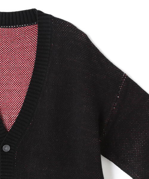 WHITELAND（ホワイトランド）の「【WEB&DEPOT限定】WHITELAND/ホワイトランド/SCHOOL LOGO CARDIGAN/カーディガン（カーディガン/ボレロ・レディース・ブラック/ブルー/グリーン・FREE）」の7枚目の写真