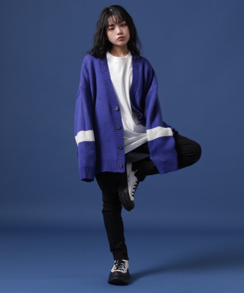 WHITELAND（ホワイトランド）の「【WEB&DEPOT限定】WHITELAND/ホワイトランド/SCHOOL LOGO CARDIGAN/カーディガン（カーディガン/ボレロ・レディース・ブラック/ブルー/グリーン・FREE）」の20枚目の写真