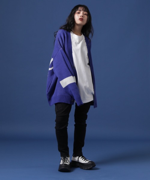 WHITELAND（ホワイトランド）の「【WEB&DEPOT限定】WHITELAND/ホワイトランド/SCHOOL LOGO CARDIGAN/カーディガン（カーディガン/ボレロ・レディース・ブラック/ブルー/グリーン・FREE）」の19枚目の写真