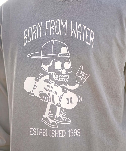 Hurley （ハーレー）の「Hurley/ハーレー 長袖Tシャツ ルーズシルエット ヘビーウエイト キャラクター MLS2312010（Tシャツ/カットソー・メンズ・ブラック/チャコールグレー/ホワイト・M/L）」の20枚目の写真