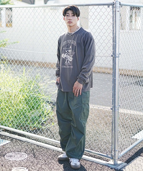 Hurley （ハーレー）の「Hurley/ハーレー 長袖Tシャツ ルーズシルエット ヘビーウエイト キャラクター MLS2312010（Tシャツ/カットソー・メンズ・ブラック/チャコールグレー/ホワイト・M/L）」の21枚目の写真