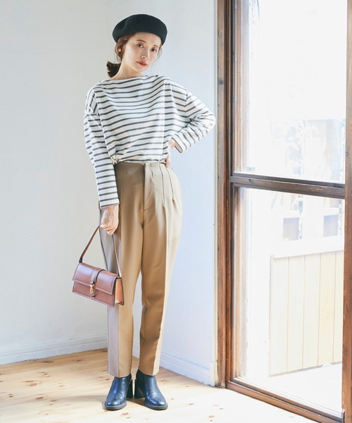 coca(coca)(コカ)の「無地ベレー帽(ハンチング/ベレー帽・レディース・グレー/ブラック・ONE SIZE)」の5枚目の写真