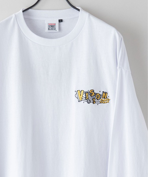 VISION STREET WEAR(ヴィジョンストリートウェア)の「【VISION STREET WEAR/ビジョンストリートウェア】 バックプリント&刺繍 マルチイラスト ロンT 恐竜(Tシャツ/カットソー・メンズ・ホワイト/ライトグレー/ブラック・MEDIUM/LARGE/X-LARGE)」の21枚目の写真