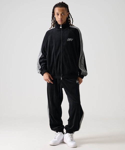 【FUBU】フブ 刺繍 セットアップ トラックジャケット ジャージ XL 黒 FUBU】フブ 刺繍 セットアップ トラックジャケット ジャージ XL 黒