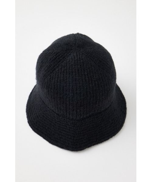 MOUSSY（マウジー）の「FLUFFY KNIT バケットハット（ニットキャップ/ビーニー・レディース・ダークブルー/ブラック/ライトベージュ・FREE）」の4枚目の写真