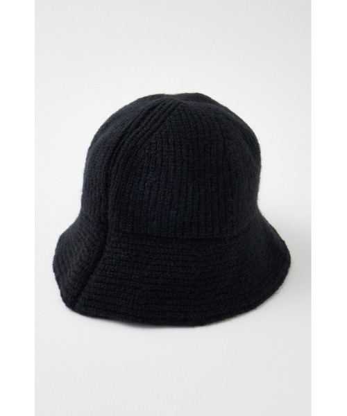 MOUSSY（マウジー）の「FLUFFY KNIT バケットハット（ニットキャップ/ビーニー・レディース・ダークブルー/ブラック/ライトベージュ・FREE）」の7枚目の写真