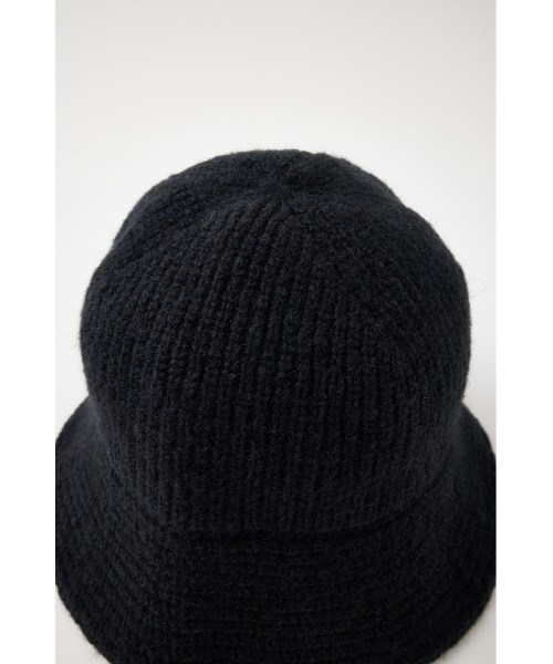 MOUSSY（マウジー）の「FLUFFY KNIT バケットハット（ニットキャップ/ビーニー・レディース・ダークブルー/ブラック/ライトベージュ・FREE）」の9枚目の写真