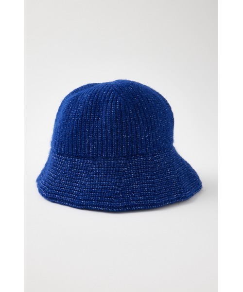 MOUSSY（マウジー）の「FLUFFY KNIT バケットハット（ニットキャップ/ビーニー・レディース・ダークブルー/ブラック/ライトベージュ・FREE）」の14枚目の写真