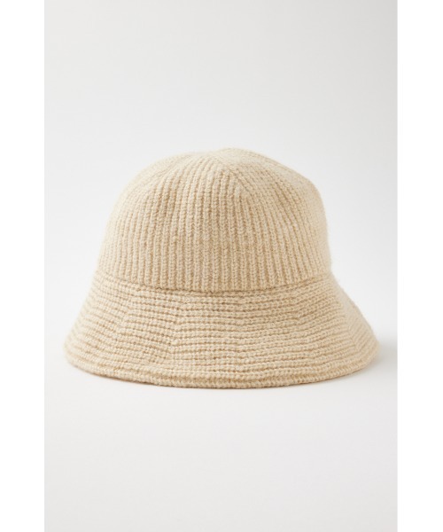 MOUSSY（マウジー）の「FLUFFY KNIT バケットハット（ニットキャップ/ビーニー・レディース・ダークブルー/ブラック/ライトベージュ・FREE）」の21枚目の写真