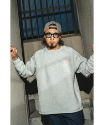 BIG MIKE ビッグマイク/ サングラスポケット クルースウェット sunglasses pocket crew sweat / 102338005