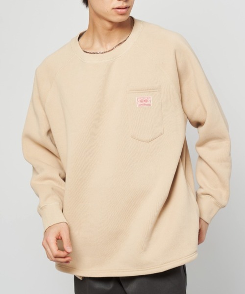 BIG MIKE(ビッグマイク)の「BIG MIKE ビッグマイク/ サングラスポケット クルースウェット sunglasses pocket crew sweat / 102338005(スウェット・メンズ・アッシュグレー/ブラック/サンドベージュ・MEDIUM/LARGE/X-LARGE)」の19枚目の写真