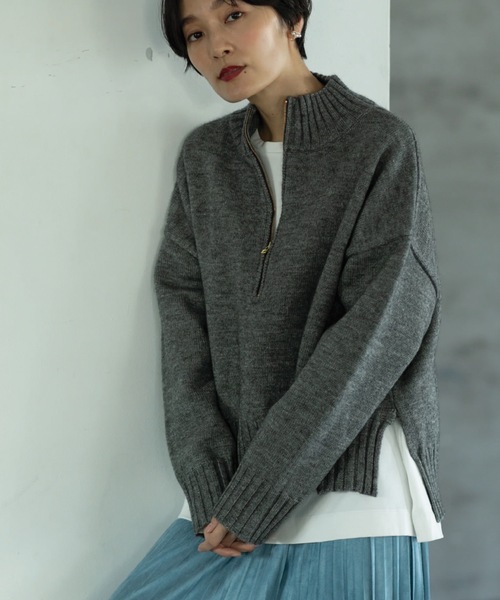 OPAQUE.CLIP（オペークドットクリップ）の「◇モックネックハーフ