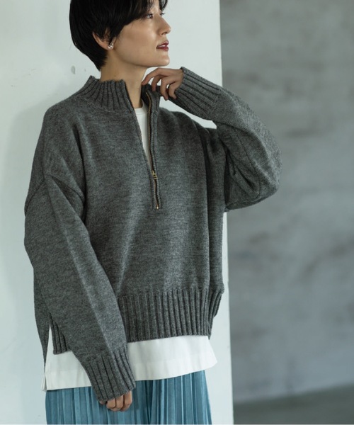 OPAQUE.CLIP（オペークドットクリップ）の「◇モックネックハーフ