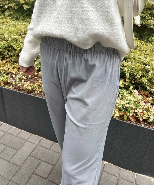 SPIGA（スピーガ）の「細ｺｰﾙﾍﾞﾛｱｲｰｼﾞｰﾊﾟﾝﾂ（その他パンツ・レディース・ブルー・FREE）」の6枚目の写真