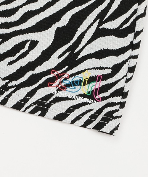 X-girl Stages(エックスガールステージス)の「スリットアニマル柄スカパン(その他パンツ・キッズ・ベージュ/オフホワイト・110cm/120cm/140cm/130cm/100cm/90cm)」の8枚目の写真