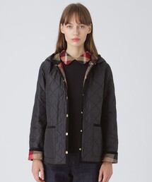 BLUE LABEL CRESTBRIDGE | クレストブリッジチェックライトキルティングフーディーコート(ブルゾン)