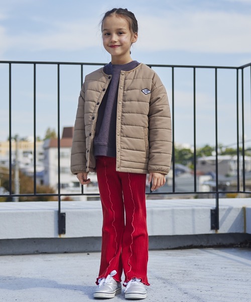 Life Support Products（ライフサポートプロダクツ）の「ノーカラーキルトジャケット（80～150㎝）（ノーカラージャケット・キッズ・ブルー/ベージュ/ブラック/カーキ/ライトグレー・100/120/130/140/150/80/90/95/110）」の10枚目の写真