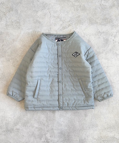 Life Support Products（ライフサポートプロダクツ）の「ノーカラーキルトジャケット（80～150㎝）（ノーカラージャケット・キッズ・ブルー/ベージュ/ブラック/カーキ/ライトグレー・100/120/130/140/150/80/90/95/110）」の18枚目の写真