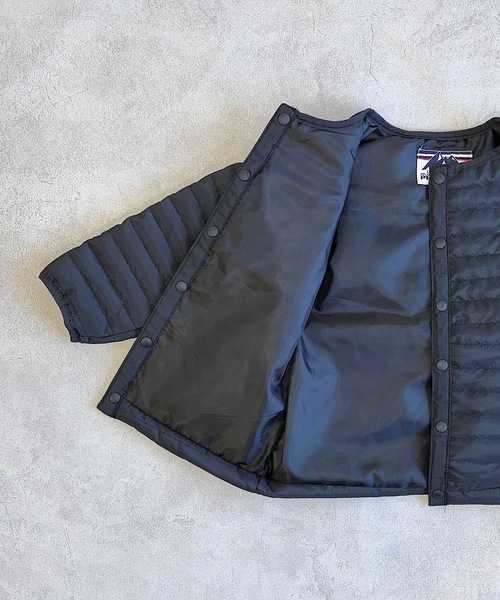 Life Support Products（ライフサポートプロダクツ）の「ノーカラーキルトジャケット（80～150㎝）（ノーカラージャケット・キッズ・ブルー/ベージュ/ブラック/カーキ/ライトグレー・100/120/130/140/150/80/90/95/110）」の17枚目の写真