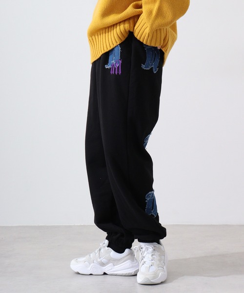 RE730 アップリケジョガーパンツ（その他パンツ）｜RE730（アールイーセブンサーティー）