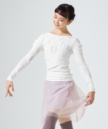 チャコット スワロフスキー ストーン ノーソーイングニット M 白 長袖 ヨガ 79509614b_b_02_215.jpg