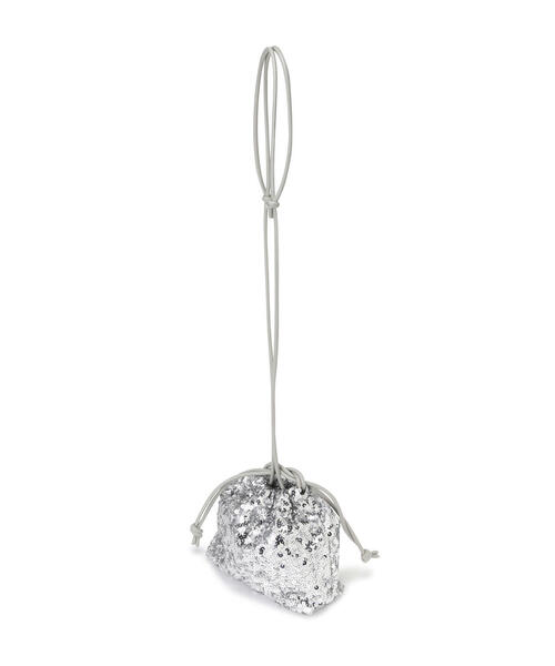 FREE'S MART（フリーズマート）の「◇スパンコール巾着バッグ（ハンドバッグ・レディース・ピンク/ブラック/シルバー・ﾌﾘ-）」の19枚目の写真