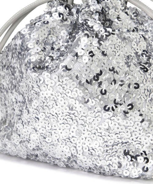 FREE'S MART（フリーズマート）の「◇スパンコール巾着バッグ（ハンドバッグ・レディース・ピンク/ブラック/シルバー・ﾌﾘ-）」の22枚目の写真