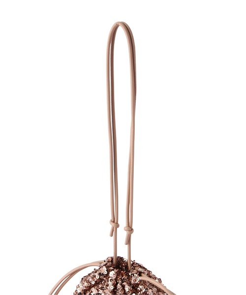 FREE'S MART（フリーズマート）の「◇スパンコール巾着バッグ（ハンドバッグ・レディース・ピンク/ブラック/シルバー・ﾌﾘ-）」の10枚目の写真