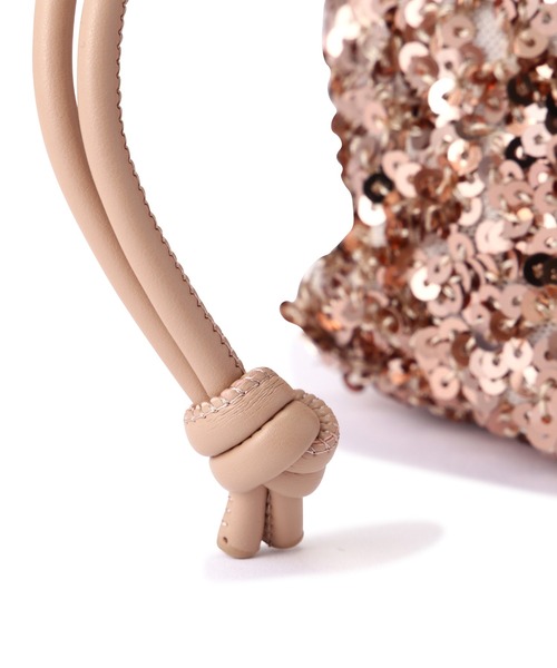 FREE'S MART（フリーズマート）の「◇スパンコール巾着バッグ（ハンドバッグ・レディース・ピンク/ブラック/シルバー・ﾌﾘ-）」の14枚目の写真