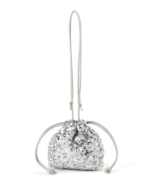 FREE'S MART（フリーズマート）の「◇スパンコール巾着バッグ（ハンドバッグ・レディース・ピンク/ブラック/シルバー・ﾌﾘ-）」の20枚目の写真