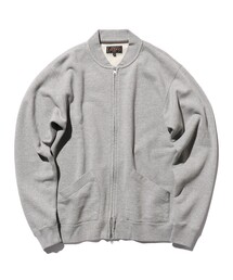 新品！BEAMS PLUS / スウェット カーデガン グレー　ストライプ 80435614_18_d_215.jpg