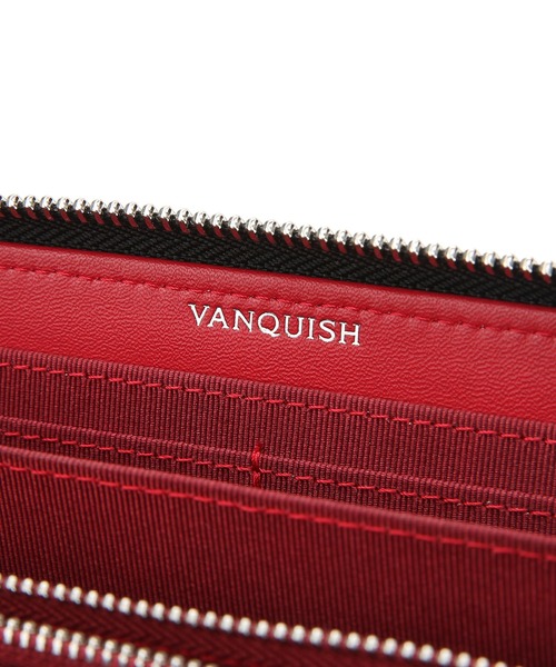 VANQUISH（ヴァンキッシュ）の「【VANQUISH/ヴァンキッシュ】牛革カーボン ラウンドファスナー 長財布（財布・メンズ・ネイビー/レッド/ブラック・FREE）」の19枚目の写真