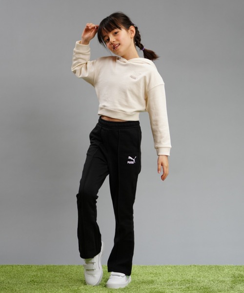PUMA（プーマ）の「PUMA/プーマ BETTER CLASSICS フーディ スウェット ガールズ フーディー 624454（パーカー・キッズ・ブラック/ベージュ/ブルー/ライトブルー・L/M/S/XL）」の11枚目の写真