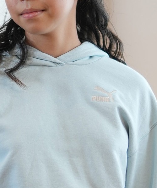 PUMA（プーマ）の「PUMA/プーマ BETTER CLASSICS フーディ スウェット ガールズ フーディー 624454（パーカー・キッズ・ブラック/ベージュ/ブルー/ライトブルー・L/M/S/XL）」の18枚目の写真